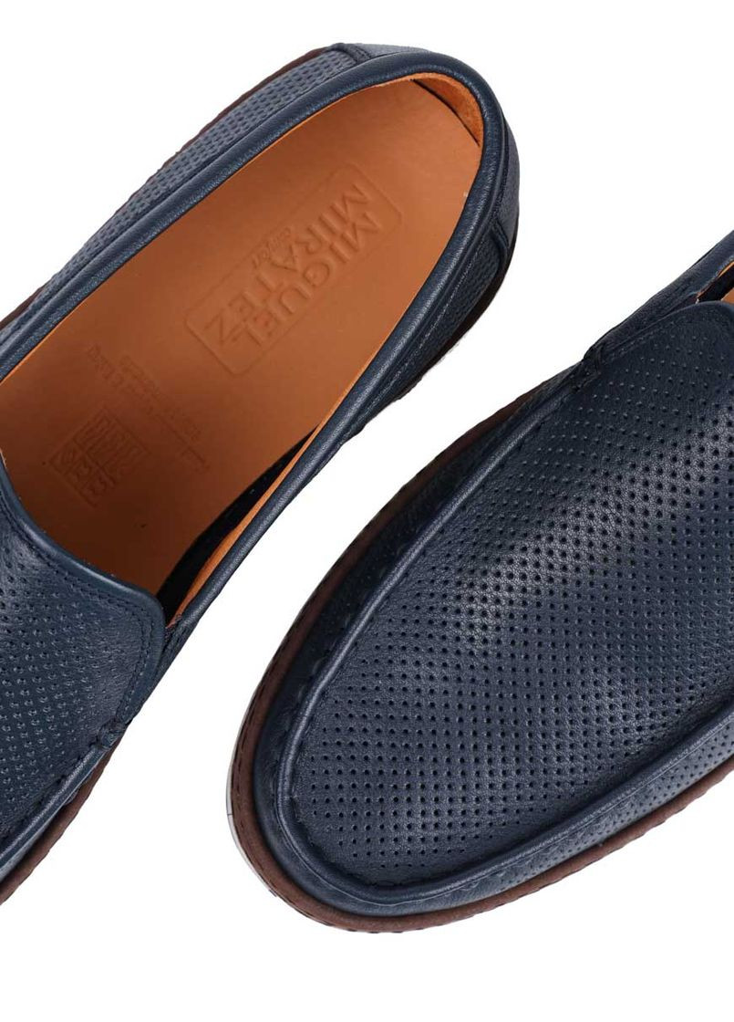 Чоловічі Туфлі 651B-28-C18 Синій Шкіра Miguel Miratez (327538642)