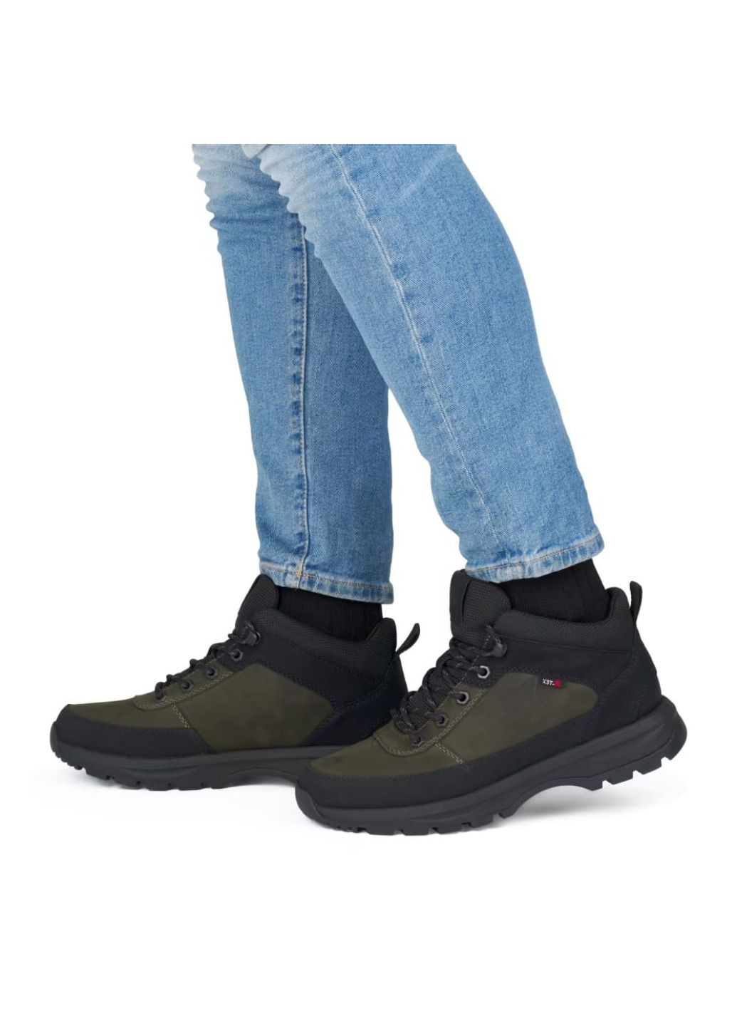 Зеленые осенние ботинки Rieker