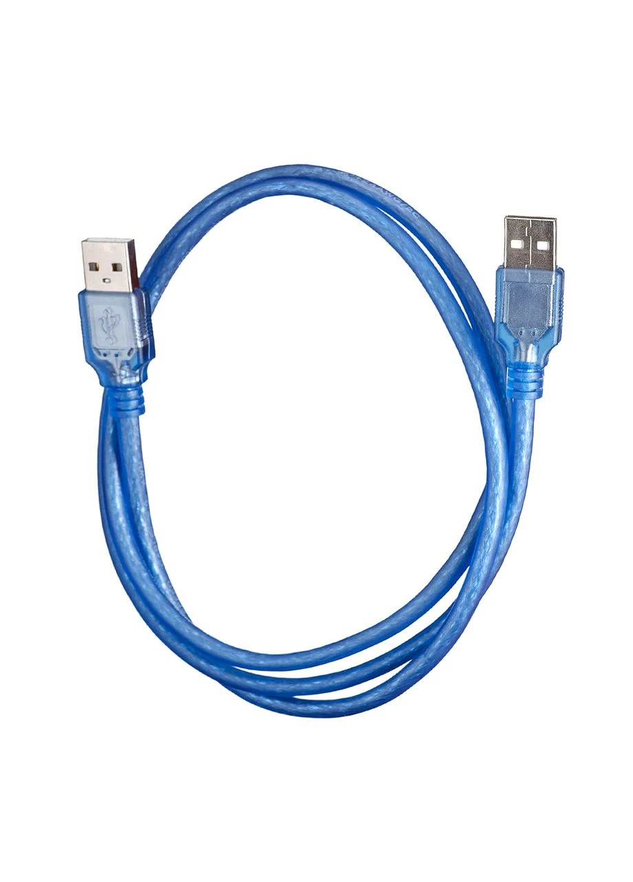 Кабель USB Male to USB Male 2.0 (AM to AM) 1 m синій PRC (400428212)