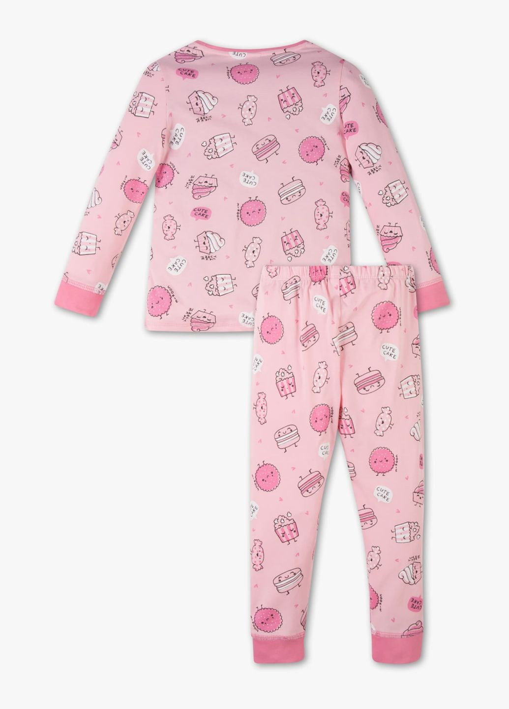 Розовая всесезон детская пижама для девочки 116 размер розовая 2013200 C&A