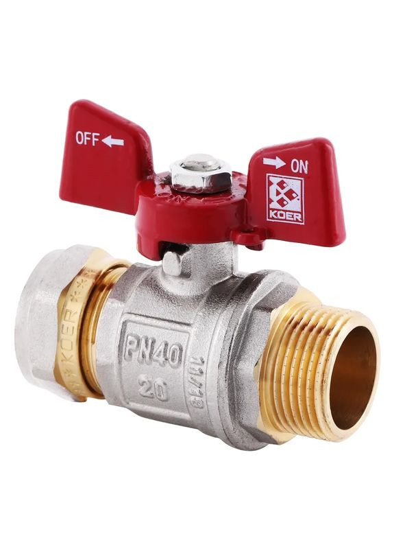 Кран кульовий KR.351 - 20x3/4М WING (LL1790) KOER (315506114)