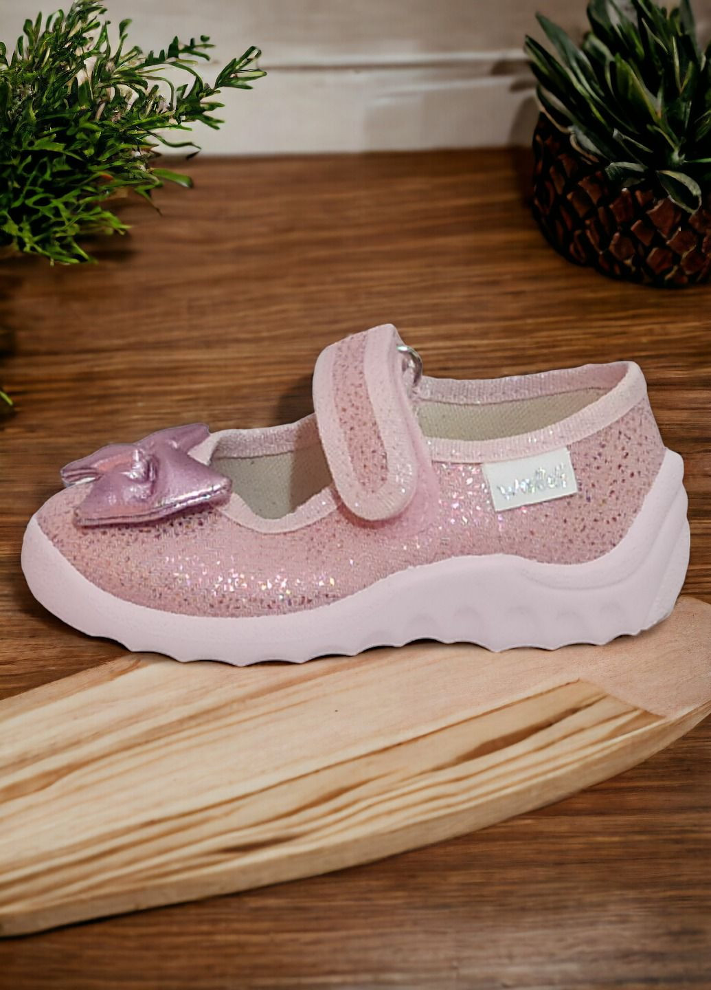 Дитячі ортопедичні тапочки капчики на липучці для дівчинки Waldi (327432066)