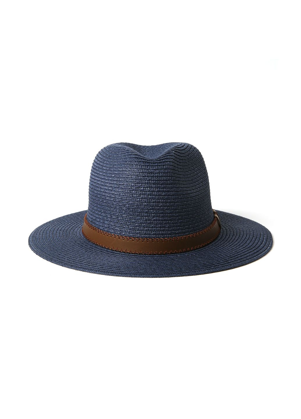 Шляпа федора мужская бумага синяя BAY 376-046 LuckyLOOK 376-046м (289478415)