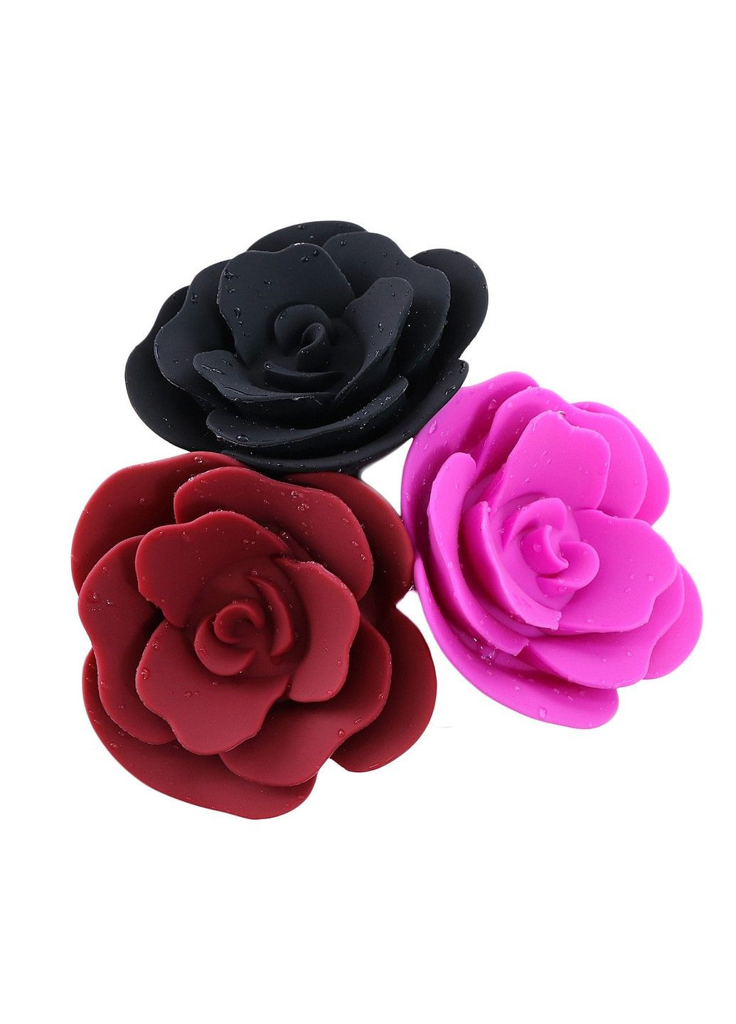 Силиконовая анальная пробка Роза розовый цвет We Love (284278451)