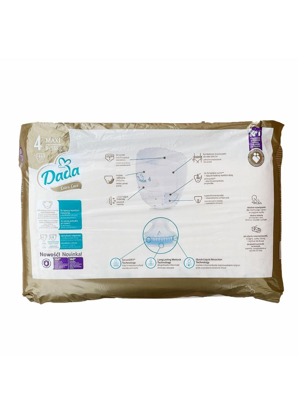 Підгузки-трусики Extra Care 4 maxi 8-15 кг 138 шт Dada (369668505)