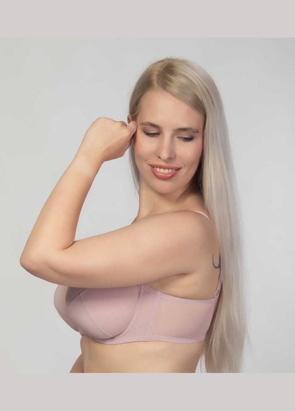 Розово-лиловый бюстгальтер на косточках с мягкой чашкой Elita с косточками