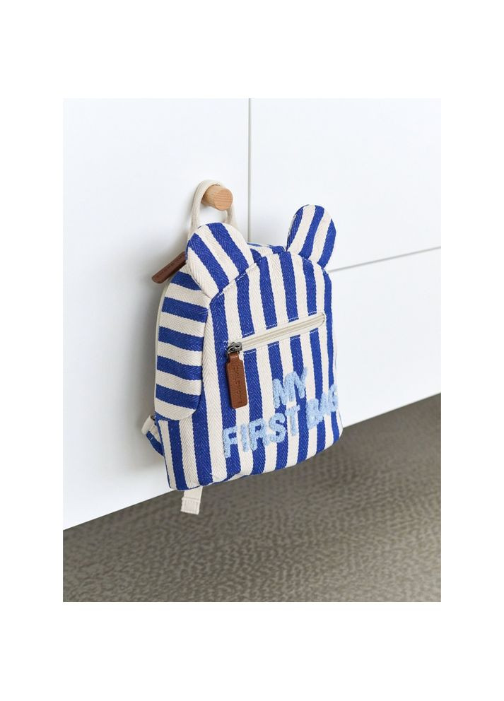 Детский рюкзак My first bag stripes electric blue, арт. CWKIDBSTBL Childhome (369165330)
