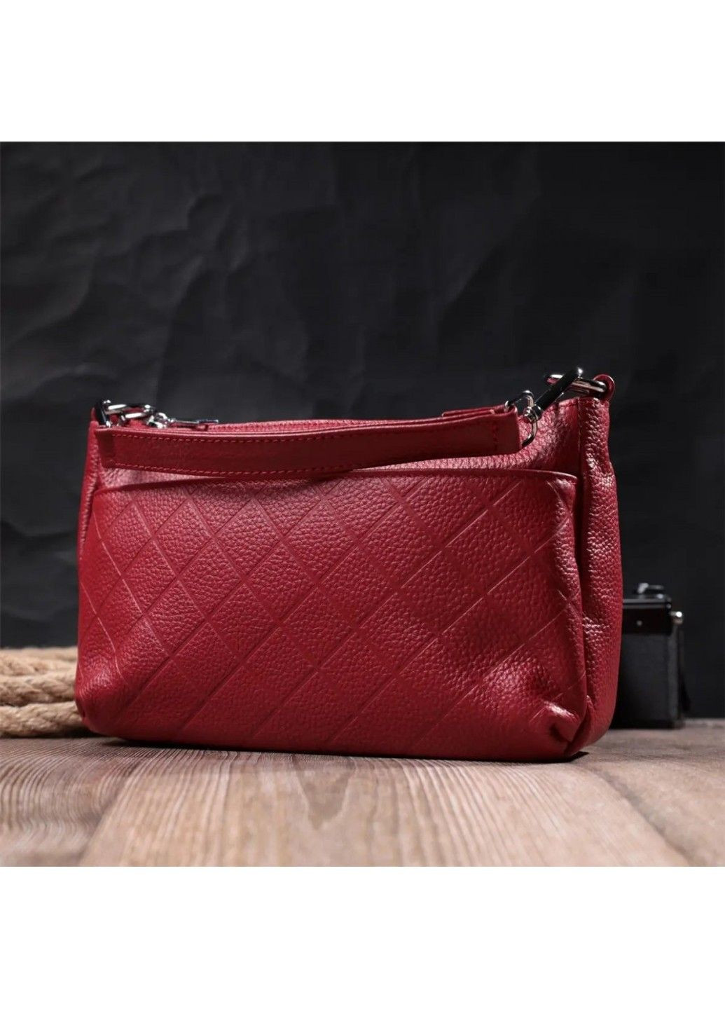 Жіноча сумка з натуральної шкіри 22803 Vintage (313031797)