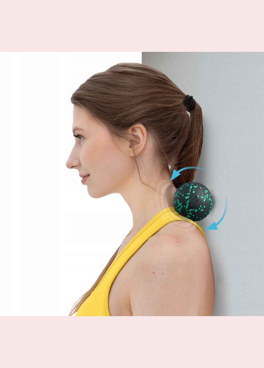 Масажний м'яч подвійний EPP DuoBall 08 Black/Green () 4FIZJO P-5907222931295 (275653827)