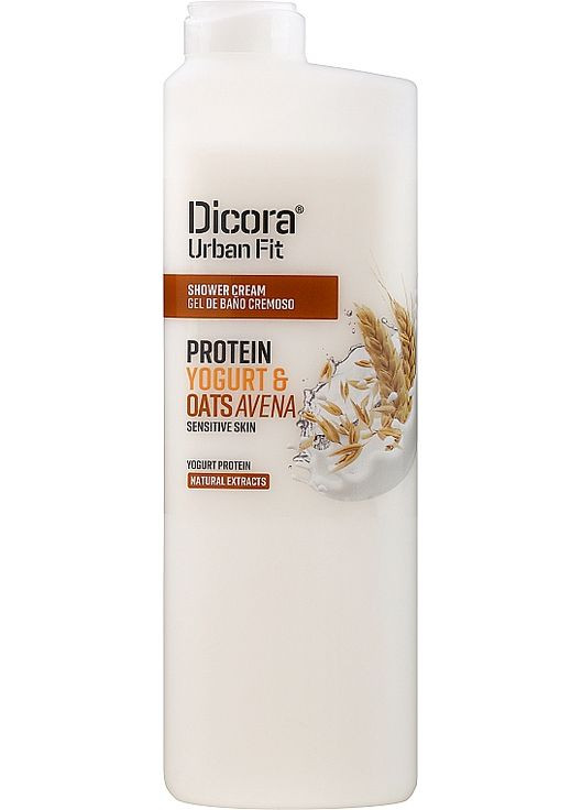 Кремовый гель для душа "Протеиновый йогурт и овсянка" Shower Cream Protein Yogurt & Oats Avena 400ml. Dicora Urban Fit (368602208)