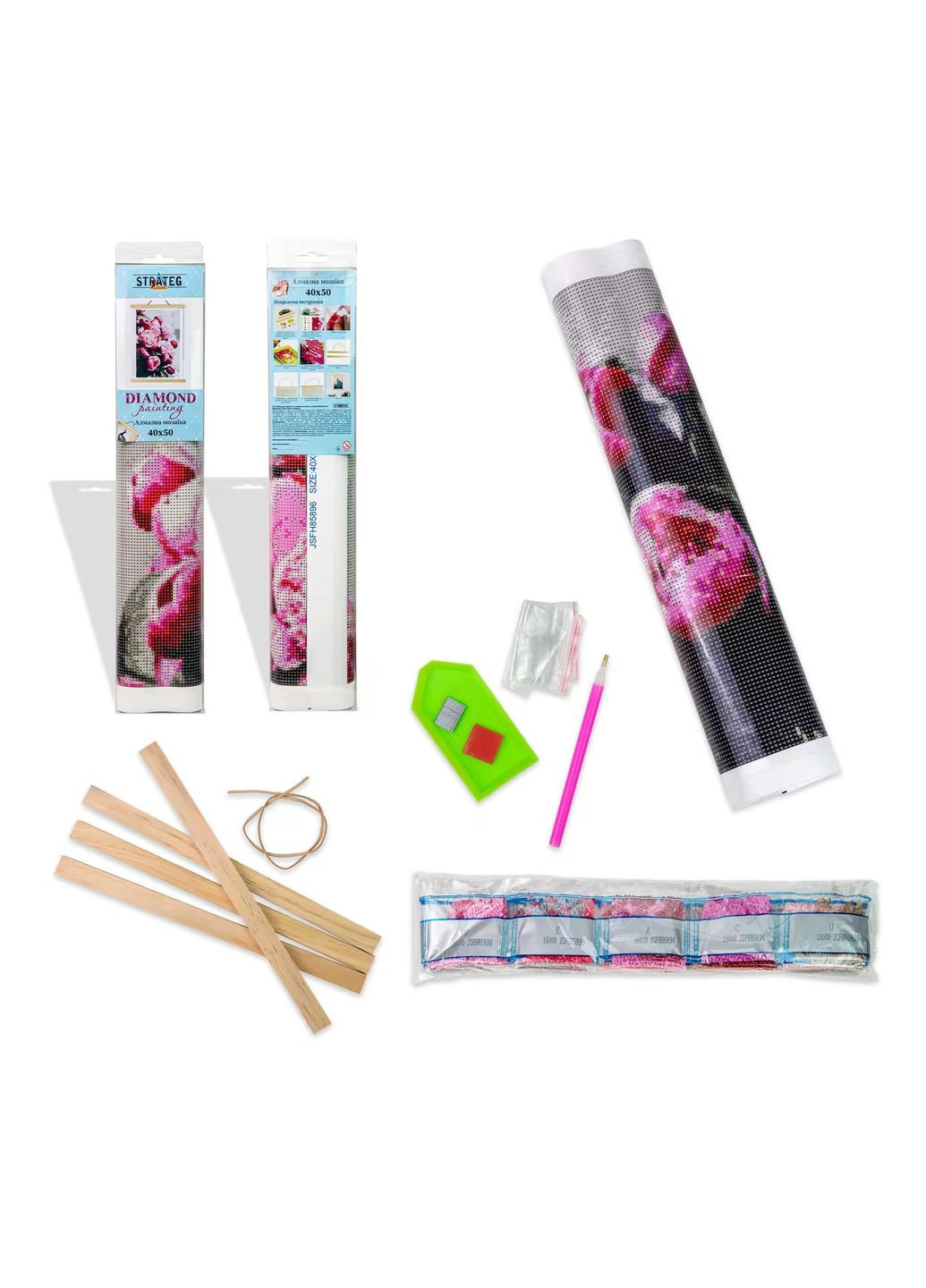 Набір для творчості Картина алмазна Абстракція з піря JSFH85902 shop (4823113867614) Strateg (333930808)