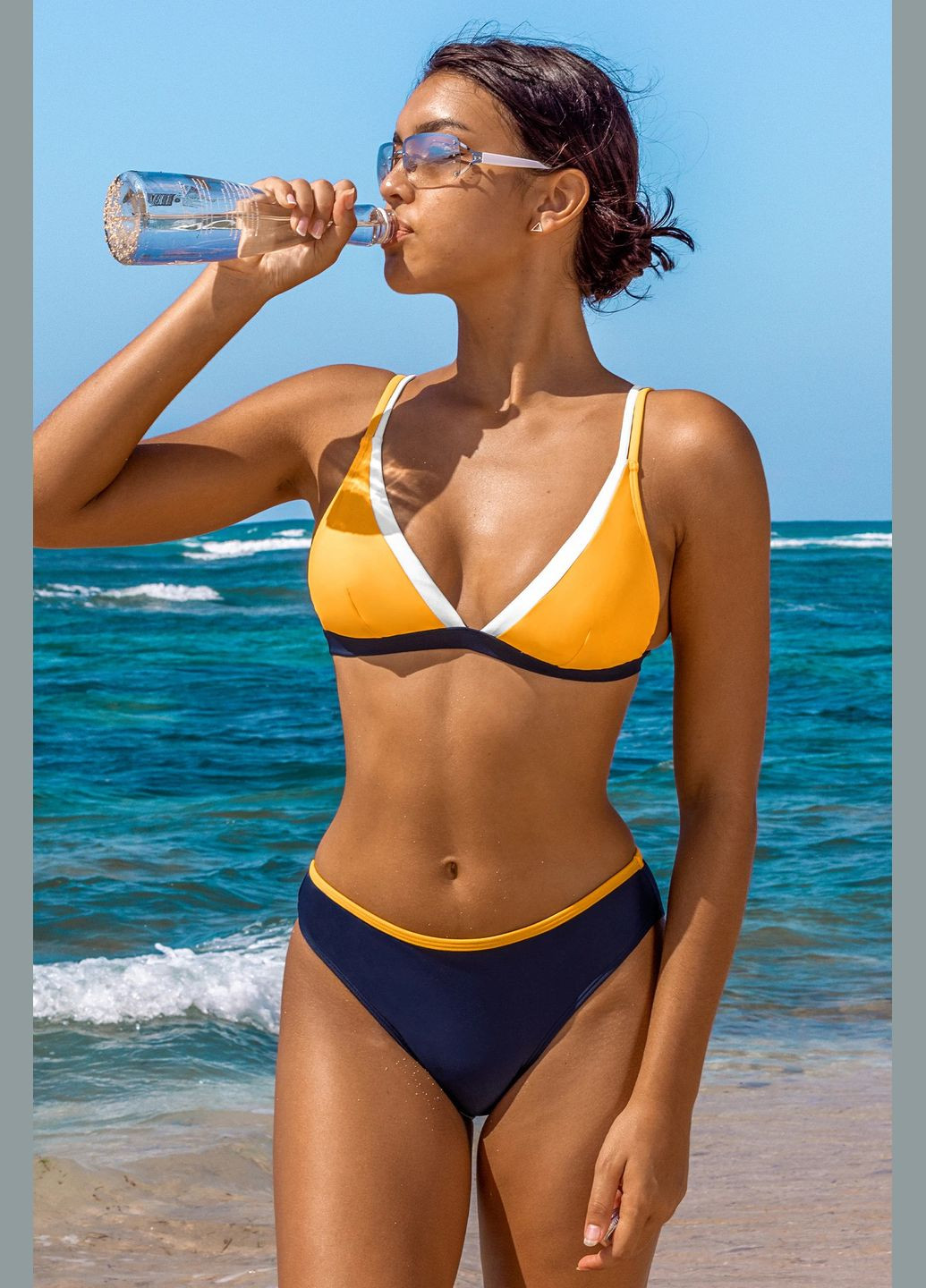 Жовтий літній купальник CUPSHE