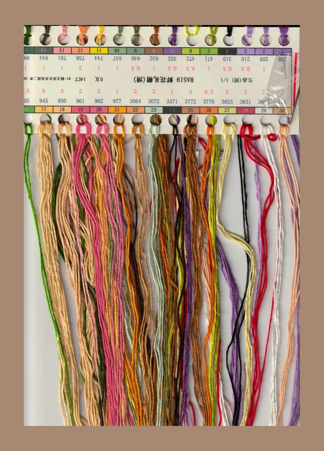 Набор для вышивания по нанесённой на канву схеме "Flower bowler hat". AIDA 14CT printed 21*30 см Joy Sunday (313613006)