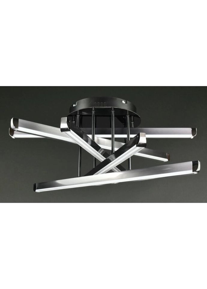 Люстра светодиодная потолочная LED светильник для квартиры на потолок лэд 27932 Черный 26х64х64 см. Sunnysky (335975631)