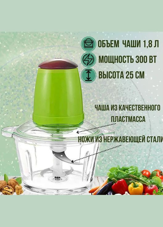 Блендер чоппер електричний Молния, Подрібнювач електричний блендер ZH-192 настільний побутовий No Brand (350936975)