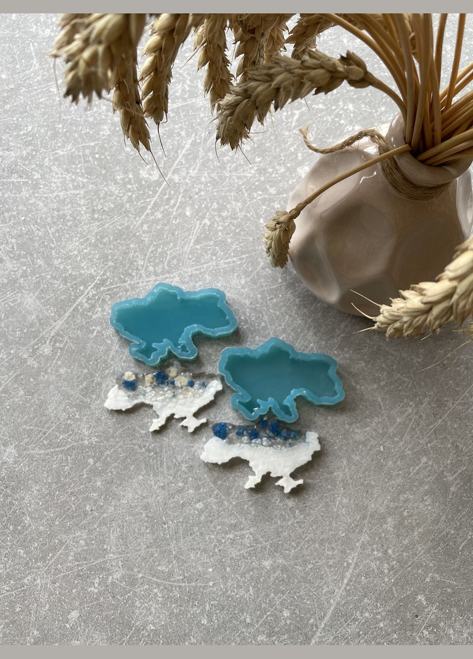 Молд карта Украины 64*40*5 мм для брелоков магнитов силиконовая форма молд для эпоксидной смолы No Brand (370566742)