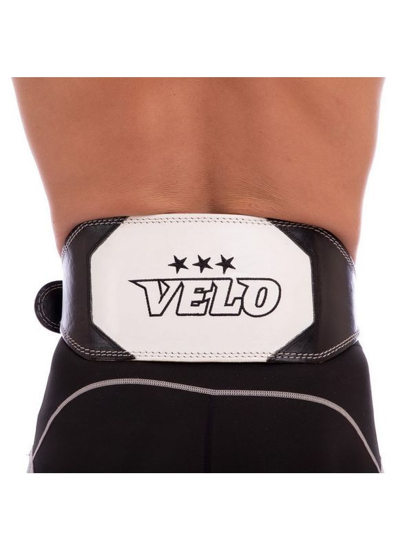 Пояс атлетический кожаный (кожа, ширина-15(см), длина 117 см, размер XL, с подкладкой для спины, Velo (361439766)