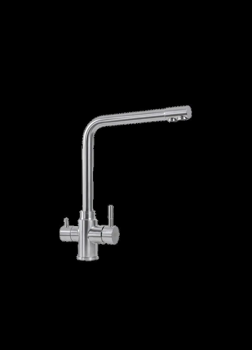 Набір кухонної мийки зі змішувачем Handmade 78*48 L Platinum (336938387)