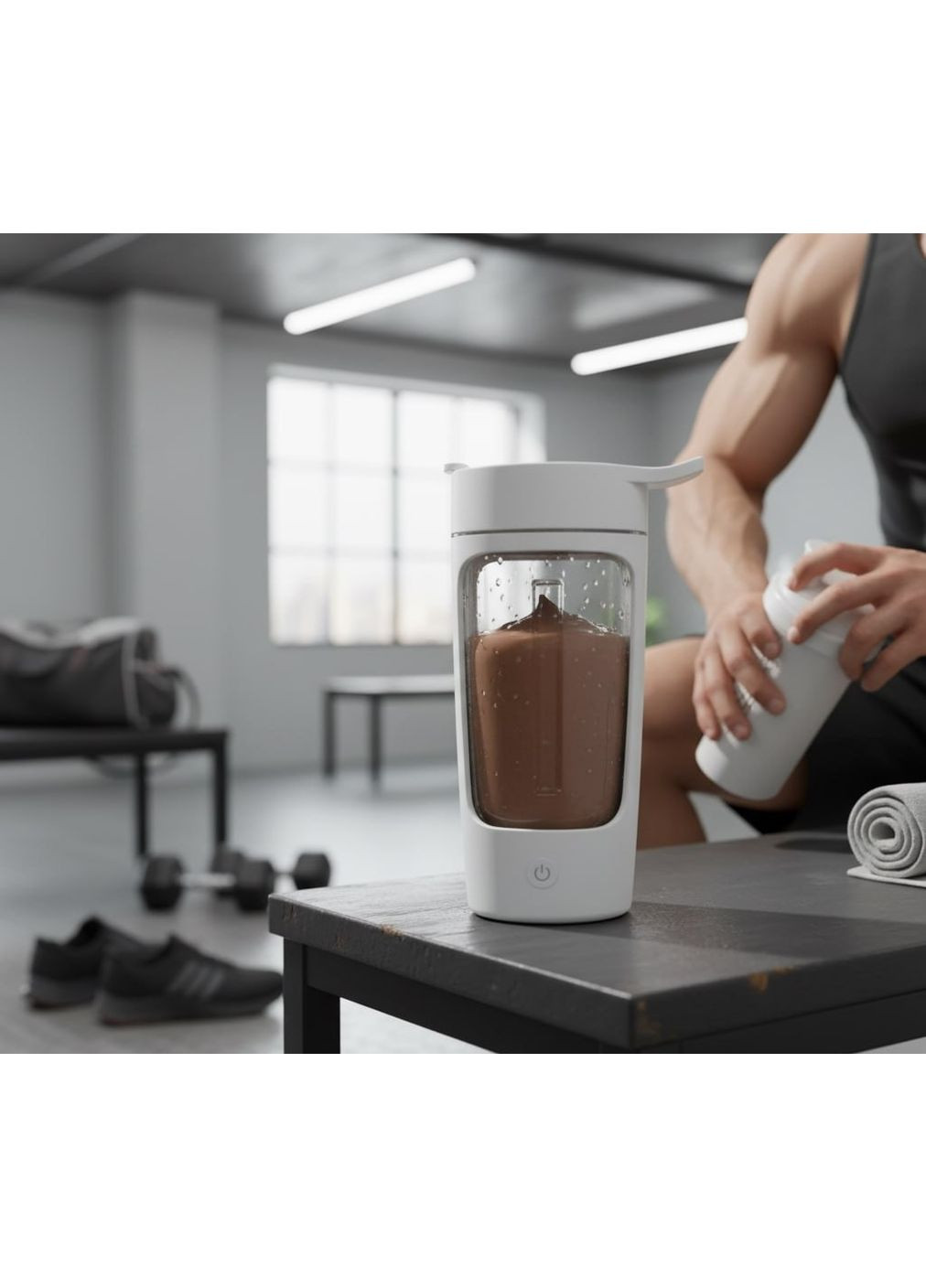 Качественный тритановый акамуляторный шейкер 500 мл для фитнеса. No Brand (296101764)