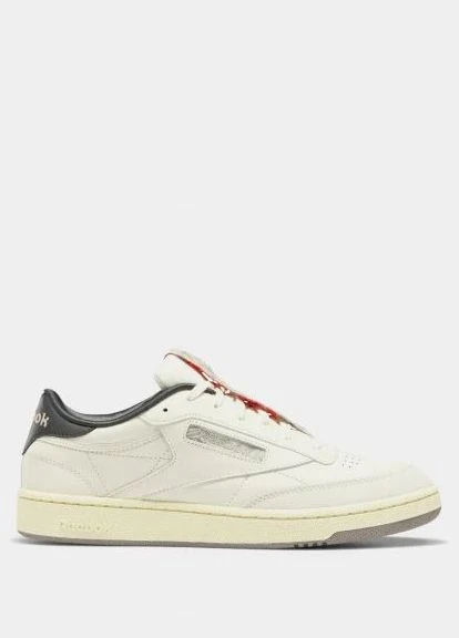 Цветные обувь unisex кеды кожа 111024 ов с.бежевый с черным fy7510 сша 37,5(р) Reebok