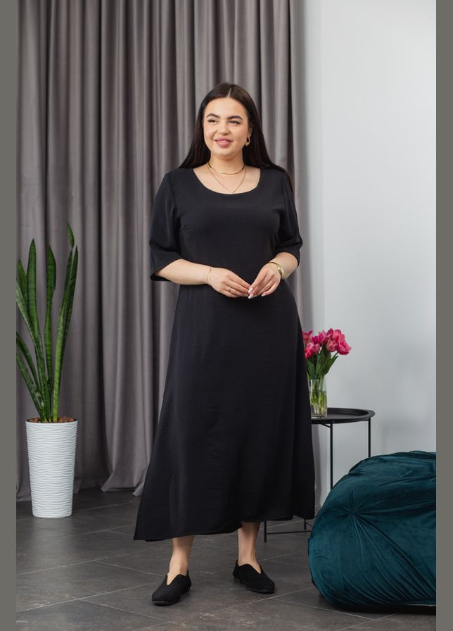 Черное повседневный платье 25.2669 48( ) AKSAN