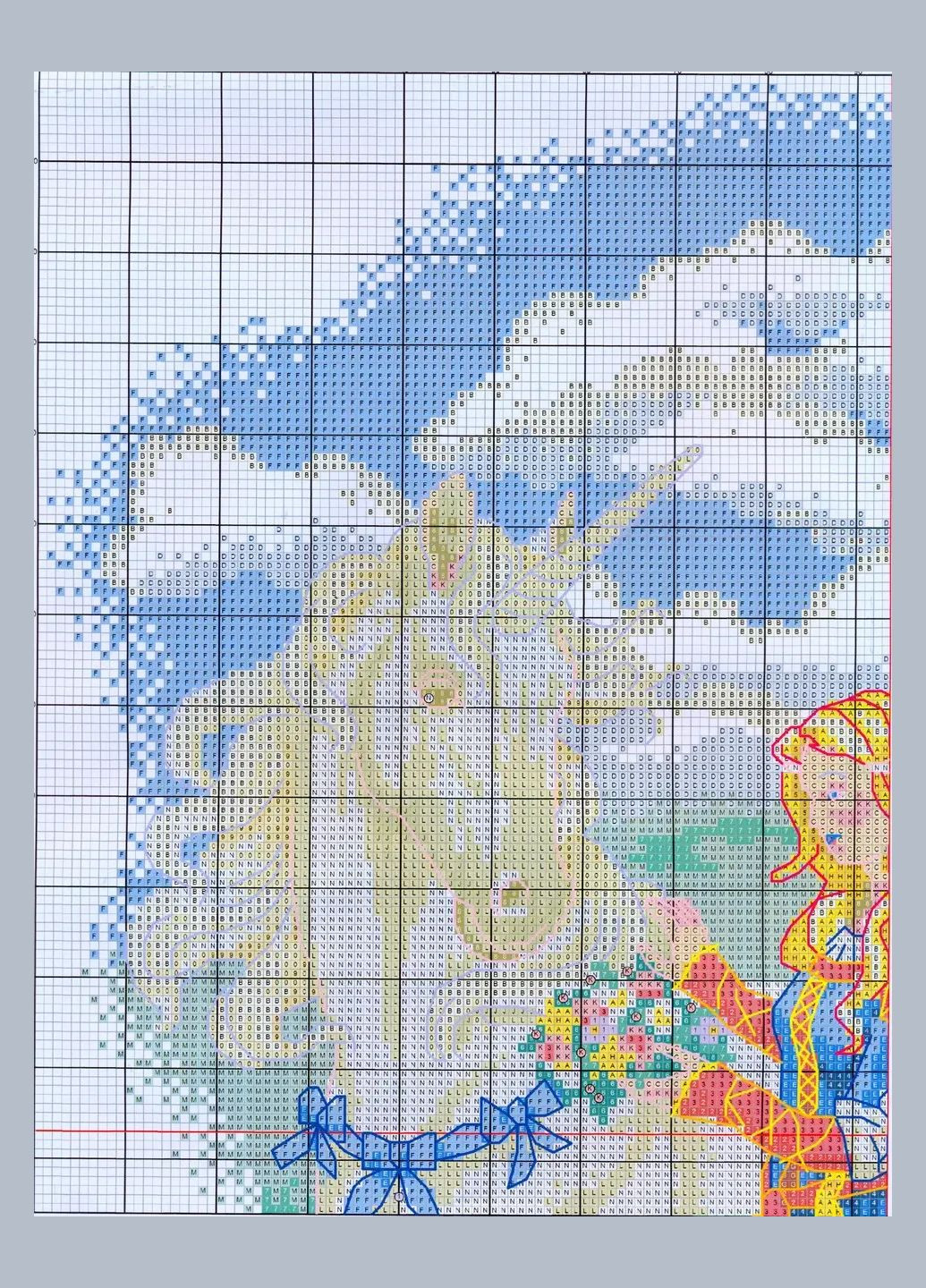 Набір для вишивання за нанесеною на канву схемою "White horse and princess".AIDA 14CT printed, 42*50 см Joy Sunday (313614612)