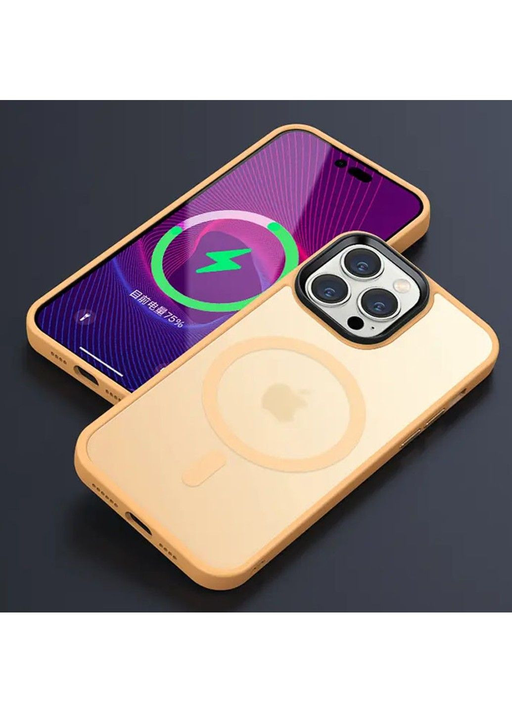 TPU+PC чохол Metal Buttons with MagSafe Colorful для Apple iPhone 14 Pro (6.1") Epik (292005401)