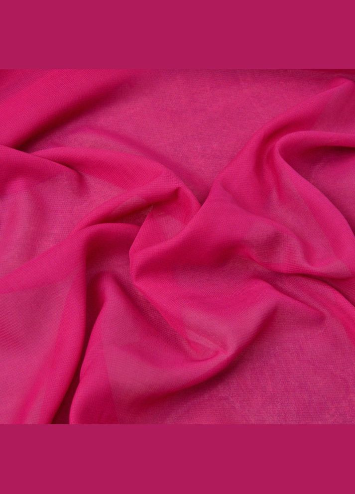 Ткань шифон Мульти 80 гр/м2 150 см полупрозрачная, легкая, воздушная для платьев, блузок и аксессуаров фуксия IDEIA (332177692)