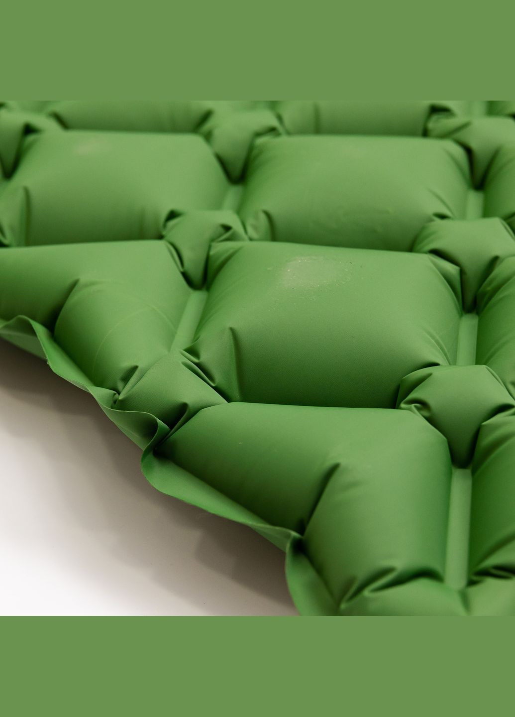 Надувной матрас с TPU 190*55*3 см с подушкой, зеленый. LUGI (324070738)