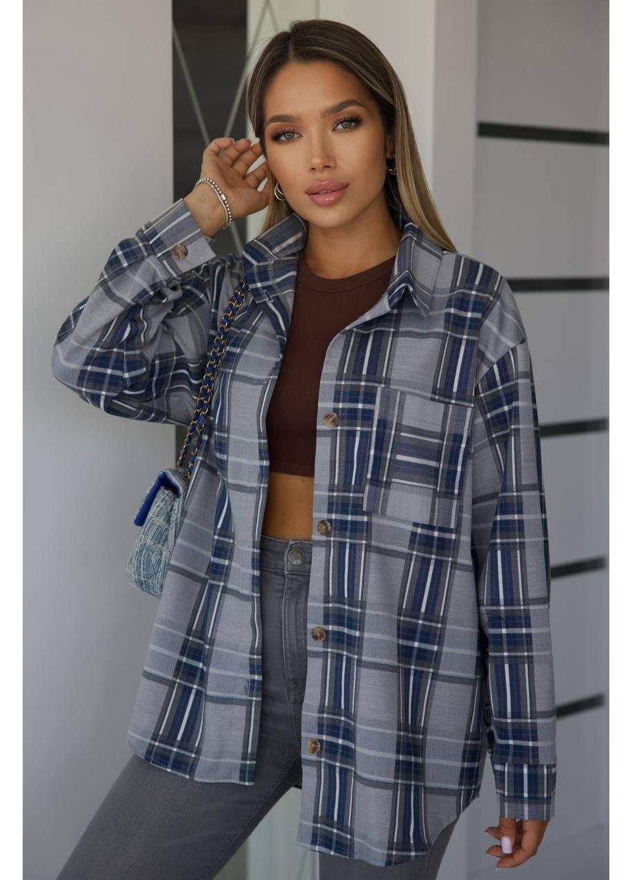 Светло-серая рубашка Stylish Touch