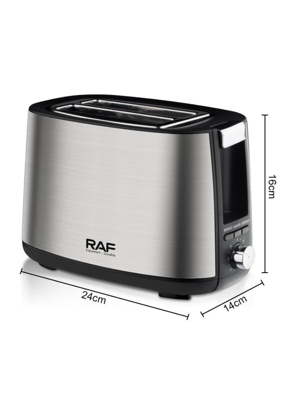 Тостер на два отделения 750 Вт, функция разморозки и подогрева RAF R.507 (322538672)