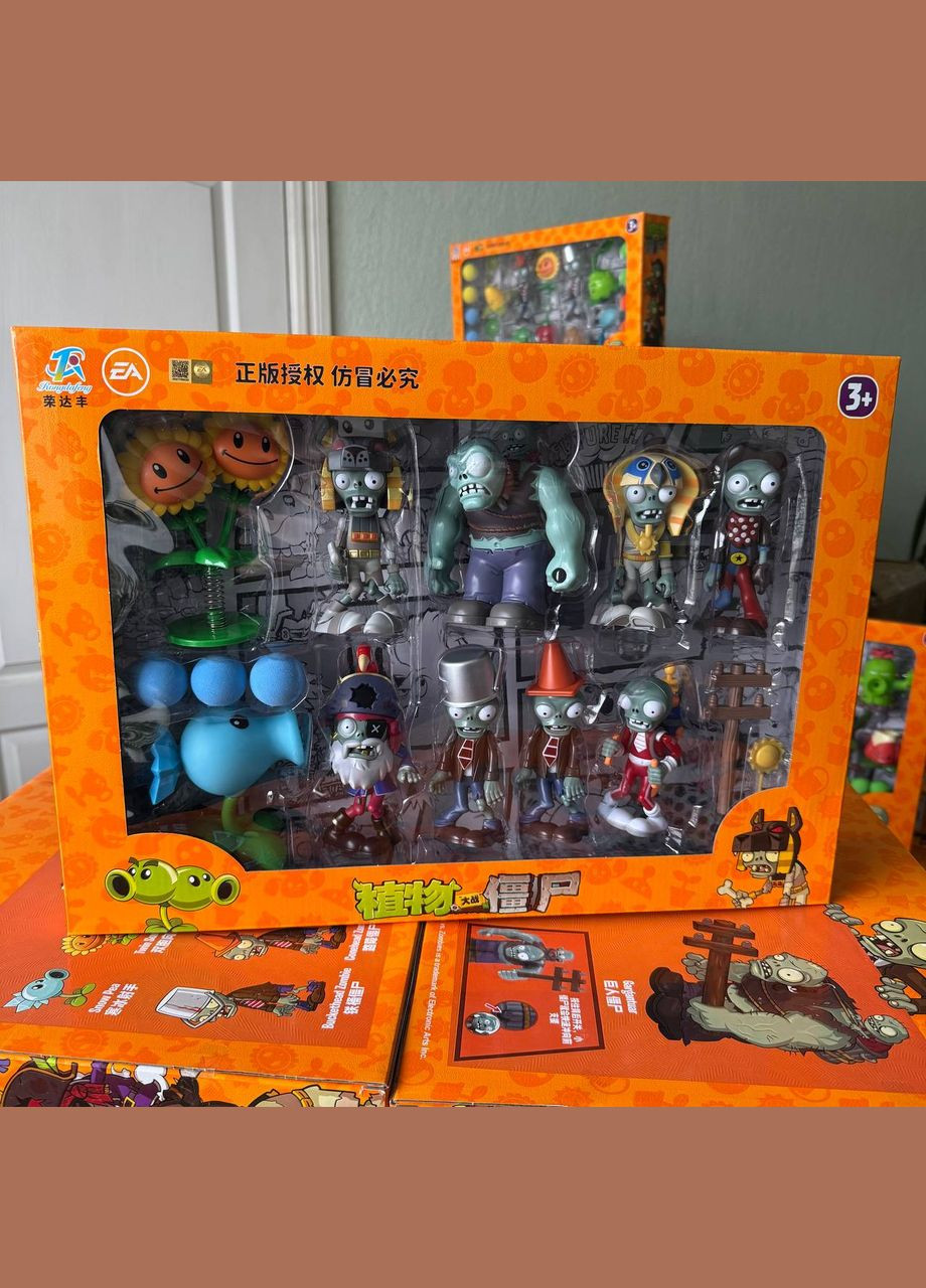 Большой детский набор фигурок Plants vs Zombie фигурки Растения против зомби Босс фараон Diy (314999198)