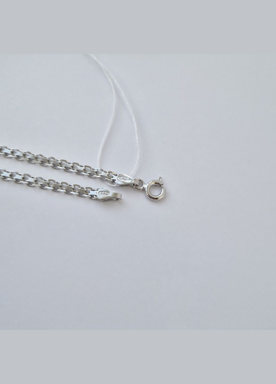 Серебряная Цепь плоский Бисмарк см серебро 925 пробы Родированное 8.00г 816р2/60 No Brand (306854679)