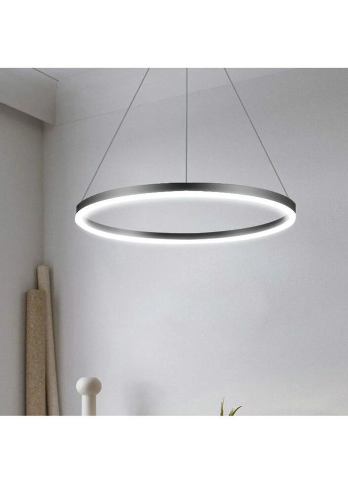 Люстра светодиодная подвесная LED светильник для квартиры на потолок лэд 26723 Черный 35-160х60х60 см. Sunnysky (324396514)