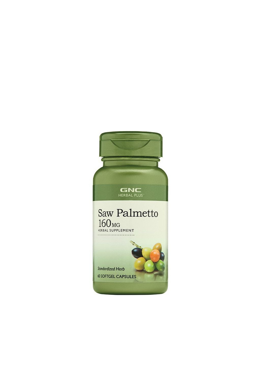 Натуральная добавка Herbal Plus Saw Palmetto 160 mg, 60 капсул GNC (293338464)