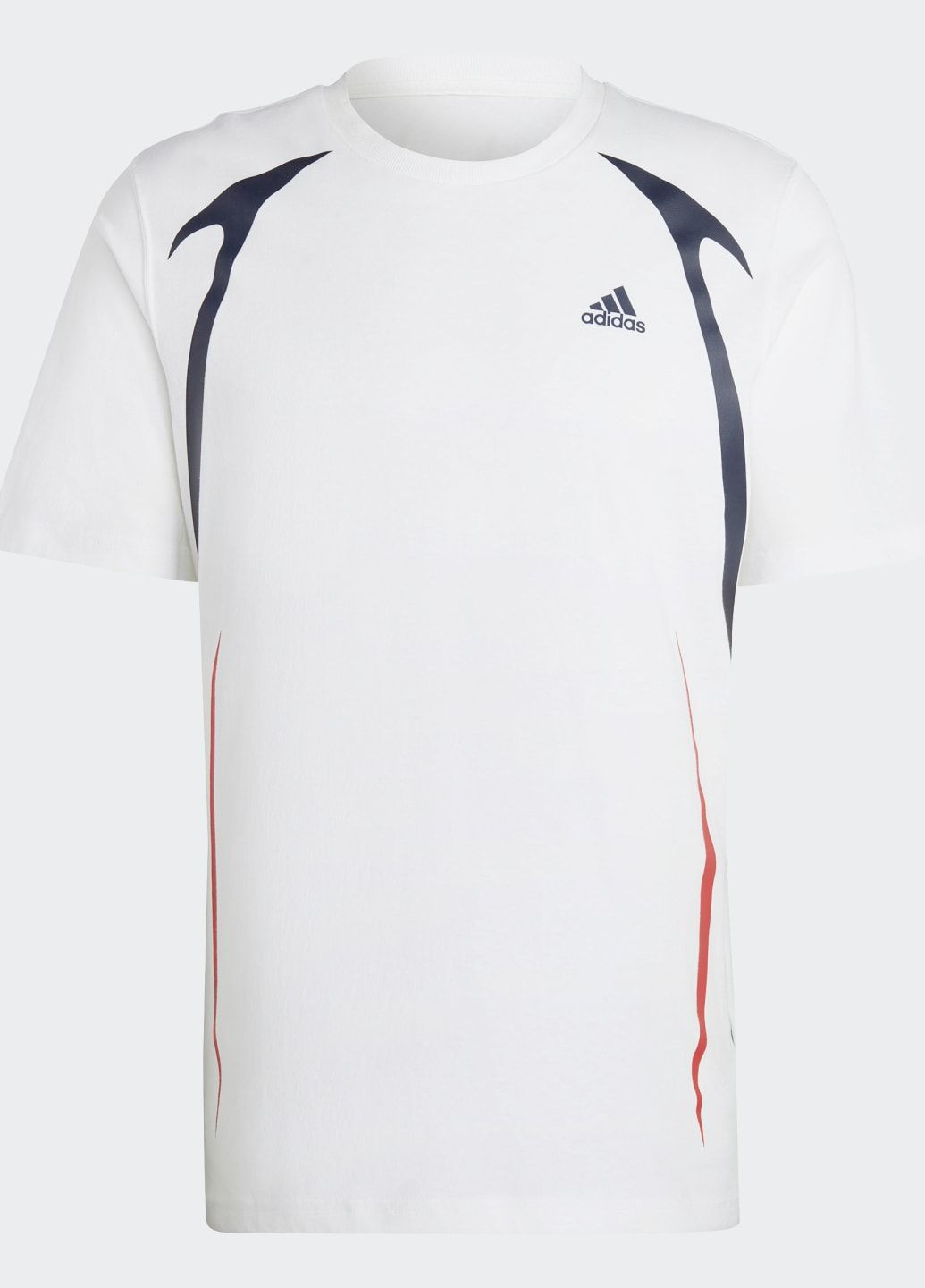Белая футболка colourblock adidas