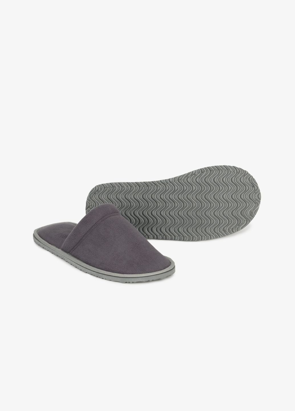 Темно-серые тапочки мужские 13083-13084-13085 темно-серый (ny) shop (4820182051609) Twins