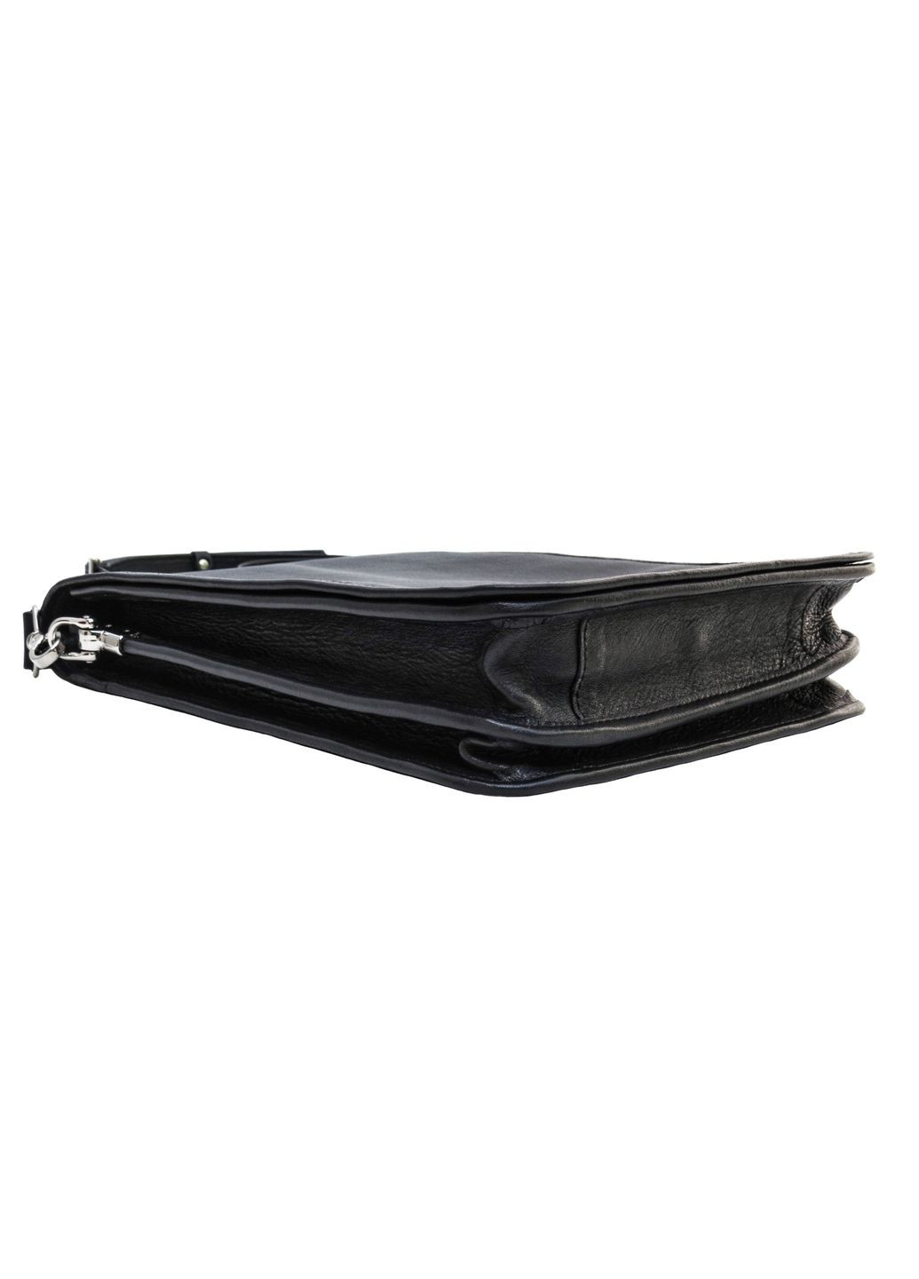 Чорна шкіряна сумка через плече з шкіряним підкладом N4227GA Newery (303830639)