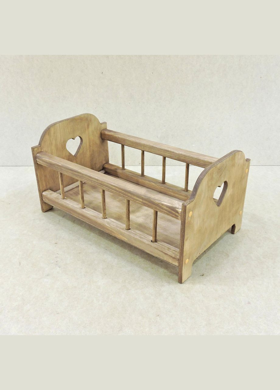 Кровать для кукол из дерева Белль мускат (КРТ-001007) No Brand (328605780)