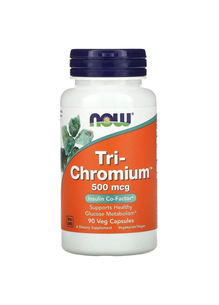 Хром (Tri-Chromium) 500 мкг 90 капсул Now Foods (361115489)
