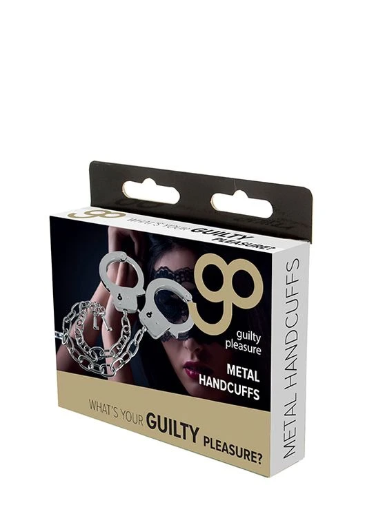 Металлические наручники для секса GP METAL HANDCUFFS LONG CHAIN Guilty Pleasure (399929700)