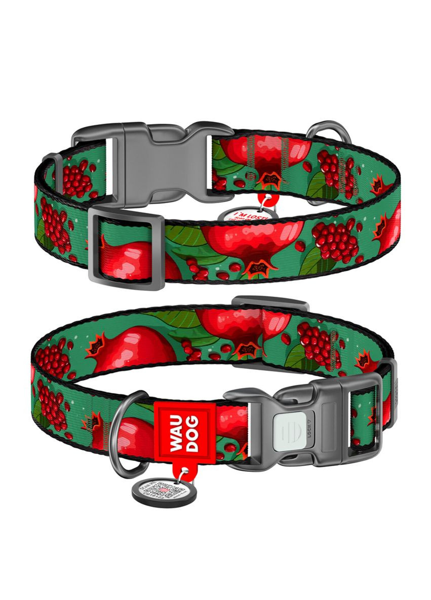 Нашийник для собак нейлоновий Nylon з QR паспортом, S, Ш 15 мм, Дов 25-35 см WAUDOG (322642807)