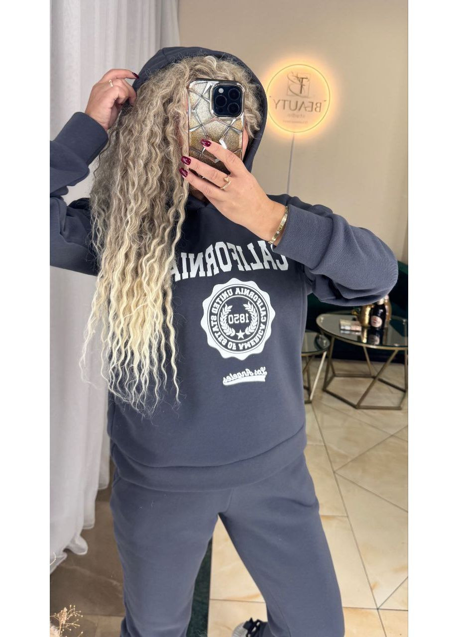 Костюм California тринитка на флісі,штани та худі з капюшоном Україна (362749568)