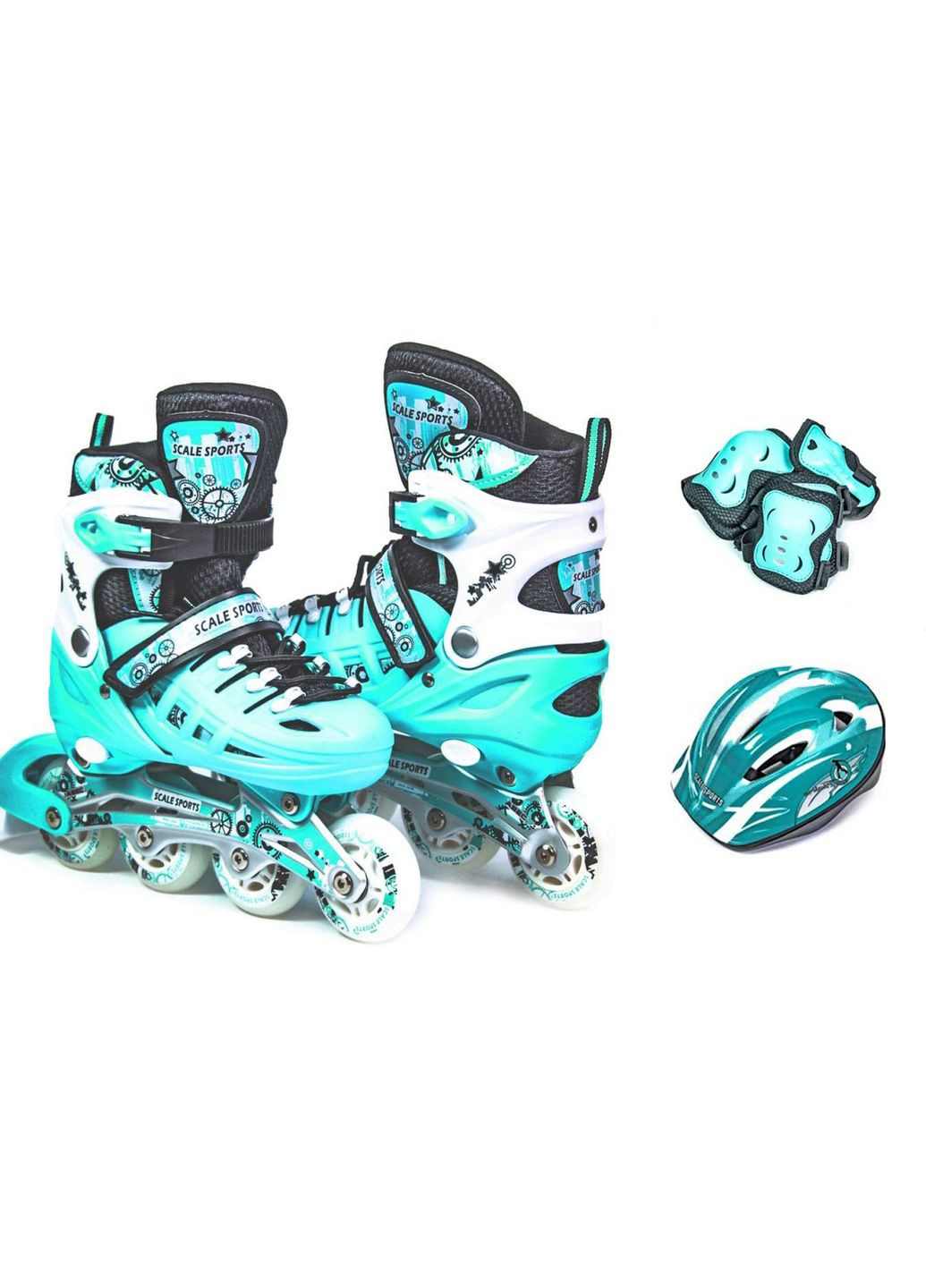 Комплект роликів Scale Sport. Mint (розмір 29-33) LF 905-3 Scale Sports (340909998)