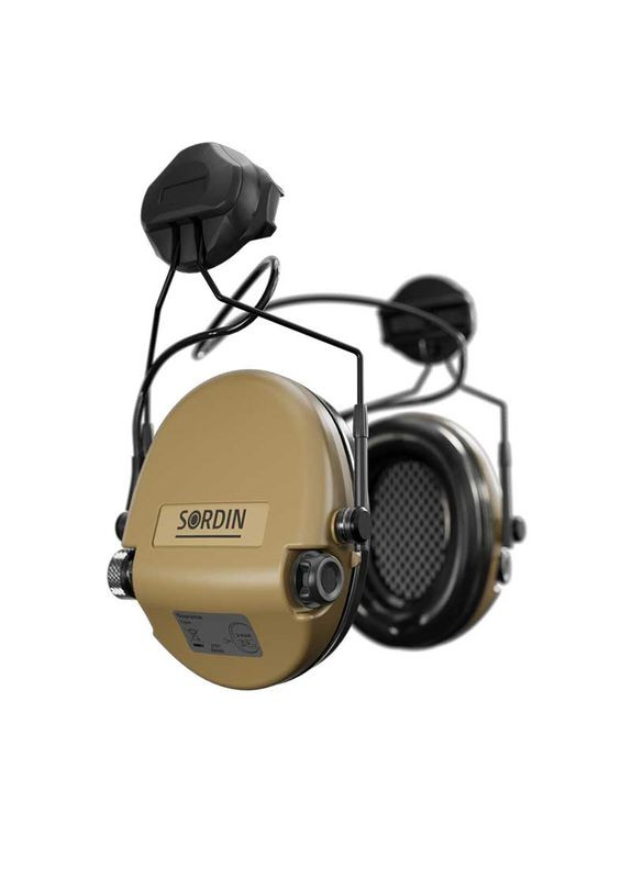 Професійні Активні Тактичні Навушники Адаптер під Шолом Supreme MIL AUX Койот 72308-05-S Sordin (335052491)