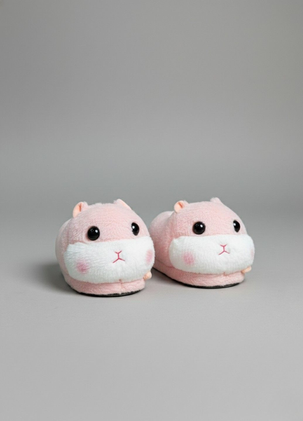 Капці іграшки Хом'як домашні для підлітків та дорослих рожевий плюшеві Lalapka (370204938)