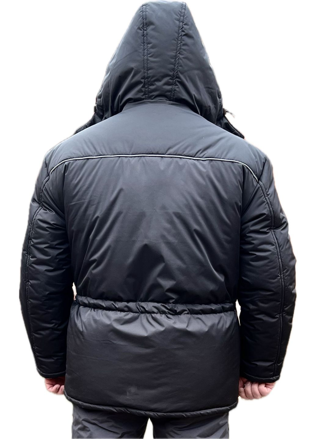 Черная зимняя куртка рабочая (зима) черная, 170/176 см ProsPerous