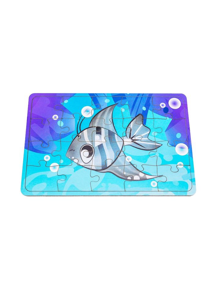 Детский деревянный пазл Морская рыбка Арт-10031, 20 элементов PuzzleOK (330829195)