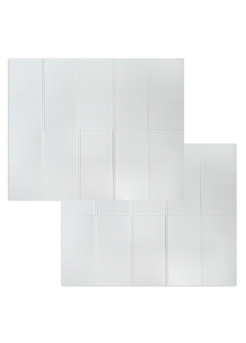 Дитячий складний термокилимок однотонний 2000х1500х10мм Білий (296) SW-00001188 Sticker Wall (329896134)