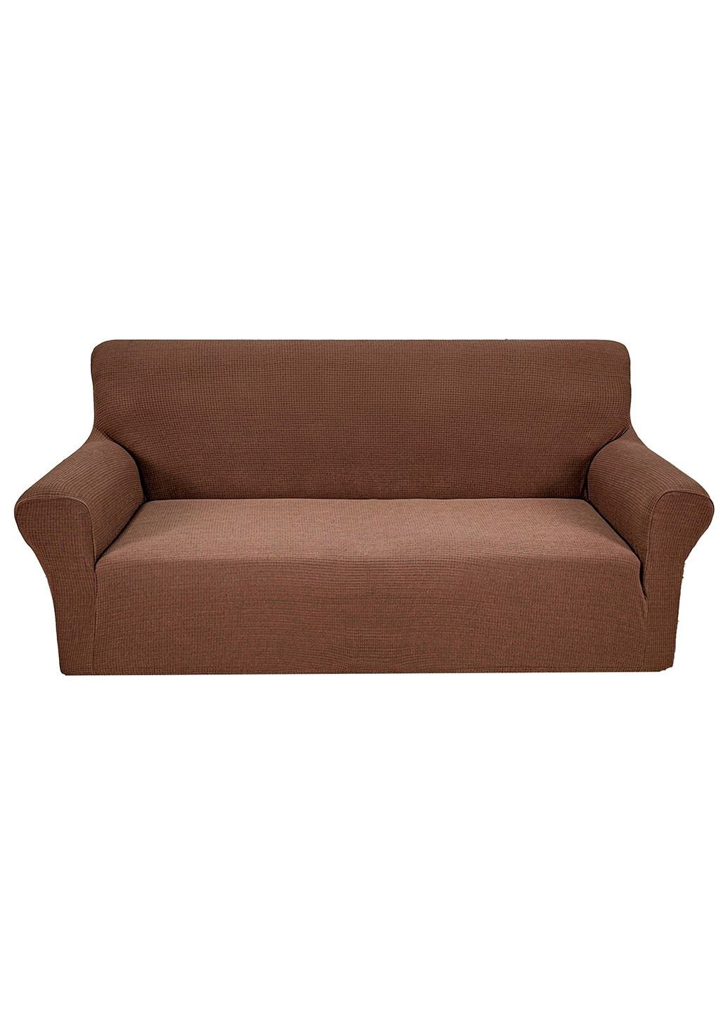 Чохол на диван тримісний Corn Fleece коричневий Love You (325221194)
